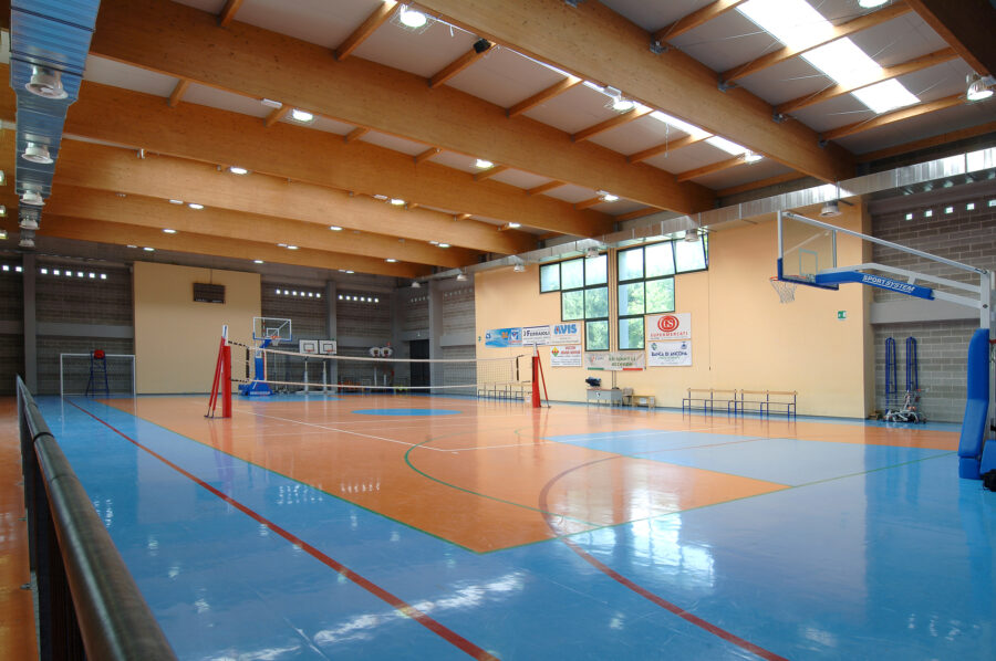 palestra in legno dal design moderno