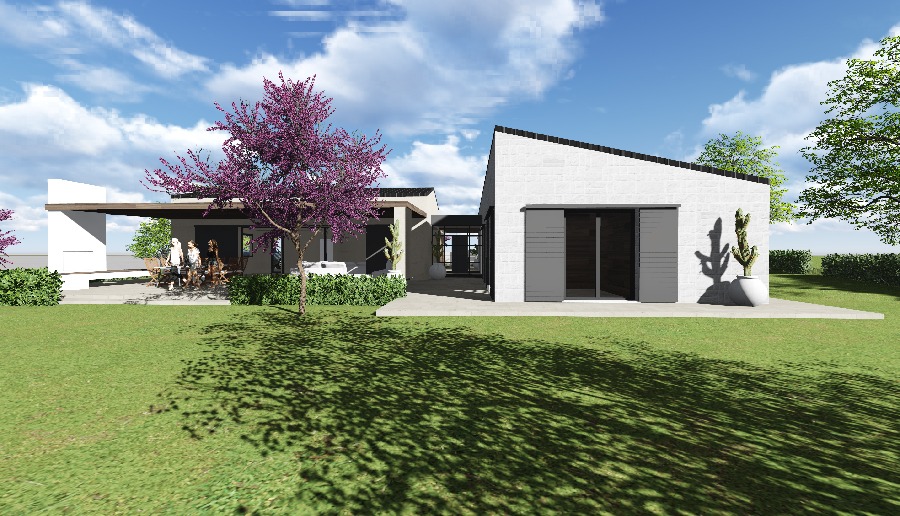 Villa a un piano tra legno, vetro e natura: un progetto di architettura contemporanea – Osimo (AN)