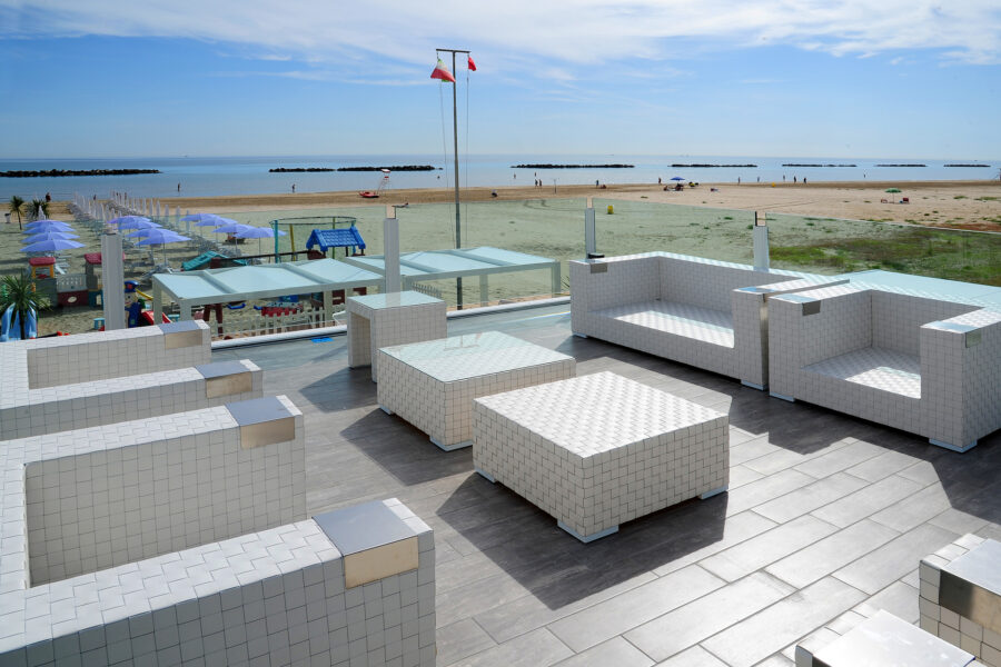 strutture turistiche prefabbricate sulla spiaggia