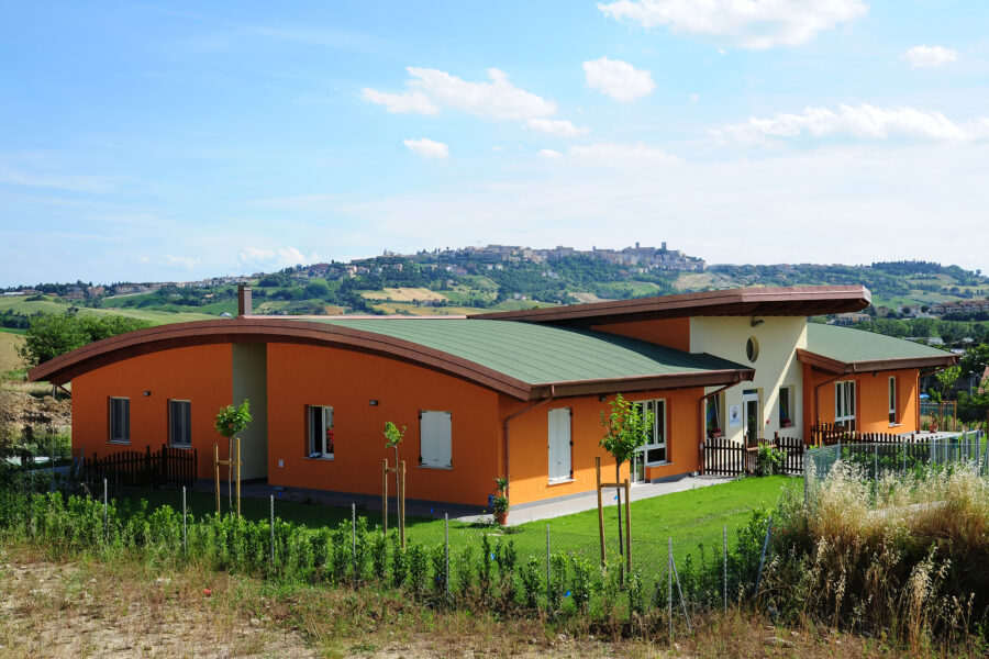 scuole prefabbricate in legno di design